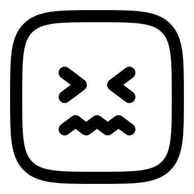 Confounded Square (Linear) Free Open-Source SVG Icon (Solar)