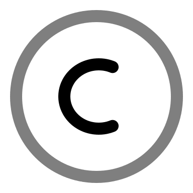Copyright Symbol (Duotone) Free Open-Source SVG Icon (Solar)