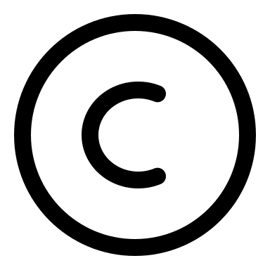 Copyright Symbol (Linear) Free Open-Source SVG Icon (Solar)
