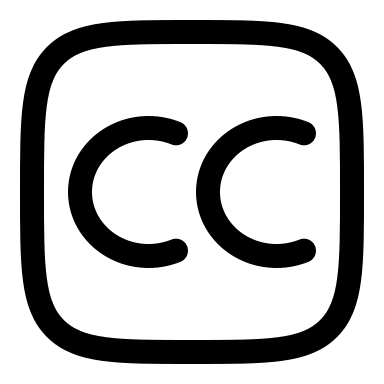 Creative Commons License (Linear) Free Open-Source SVG Icon (Solar)