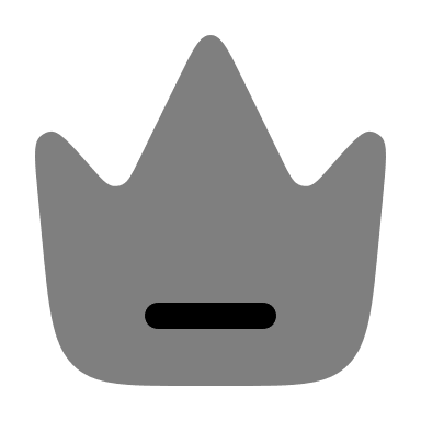 Bold Duotone Crown Free Open-Source SVG Icon (Solar)