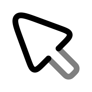 Cursor Pointer (Duotone) Free Open-Source SVG Icon (Solar)