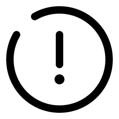 Broken Danger Circle (Solar) Free Open-Source SVG Icon (Solar)