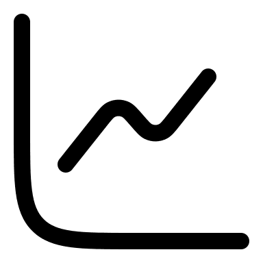 Upward Diagram Line (Linear) Free Open-Source SVG Icon (Solar)