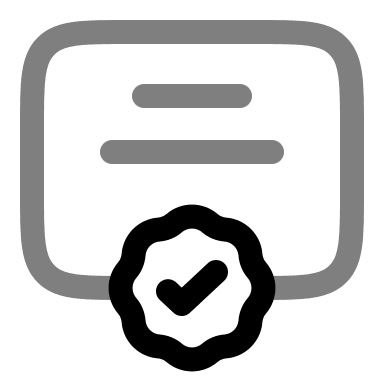 Verified Diploma Certificate (Duotone) Free Open-Source SVG Icon (Solar)