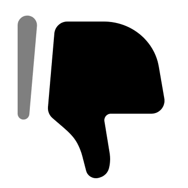 Dislike Gesture (Bold Duotone) Free Open-Source SVG Icon (Solar)