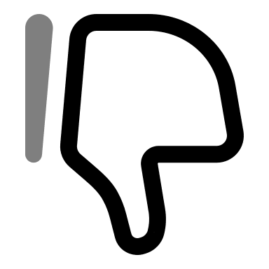 Dislike Gesture (Duotone) Free Open-Source SVG Icon (Solar)