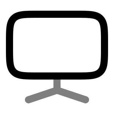 Display Screen (Duotone) Free Open-Source SVG Icon (Solar)