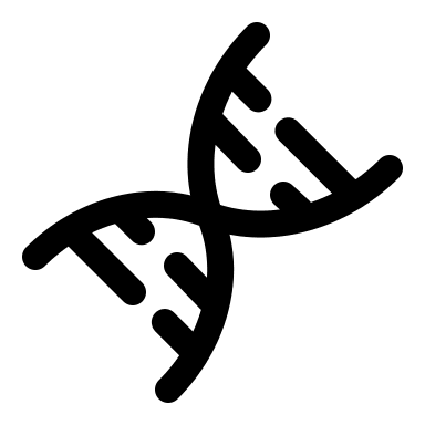 Broken DNA Strand Free Open-Source SVG Icon (Solar)