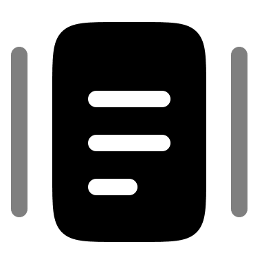 Minimalistic Bold Document Design (Duotone) Free Open-Source SVG Icon (Solar)