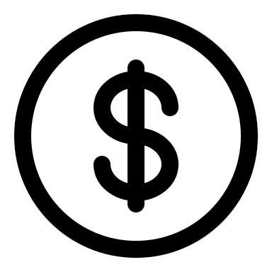 Dollar Sign (Outline) Free Open-Source SVG Icon (Solar)