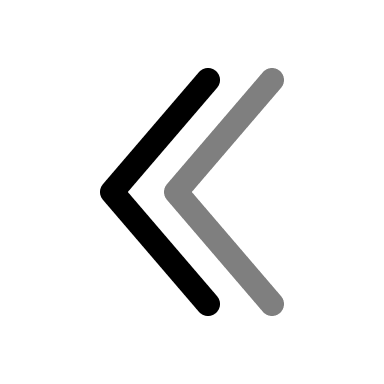 Double Left Alt Arrow (Duotone) Free Open-Source SVG Icon (Solar)