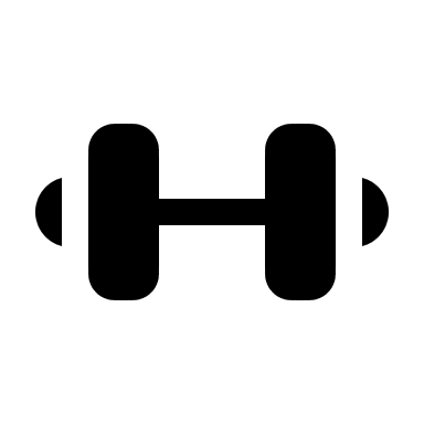 Bold Small Dumbbell (Solar) Free Open-Source SVG Icon (Solar)