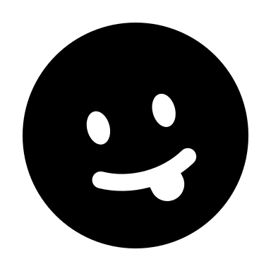 Funny Emoji in Circular Shape (Bold) Free Open-Source SVG Icon (Solar)