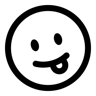 Funny Emoji in Circular Shape (Linear) Free Open-Source SVG Icon (Solar)