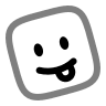 Funny Square Emoji (Duotone) Free Open-Source SVG Icon