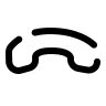 Broken End Call Button (Solar) Free Open-Source SVG Icon