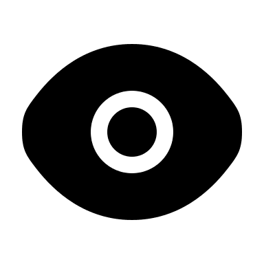 Bold Eye Symbol (Solar) Free Open-Source SVG Icon (Solar)