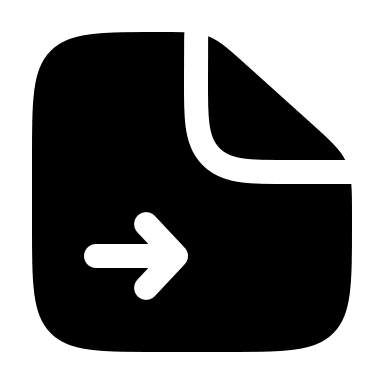Bold File Right Arrow Free Open-Source SVG Icon (Solar)