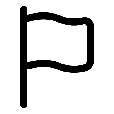 Outline Flag Symbol Free Open-Source SVG Icon (Solar)