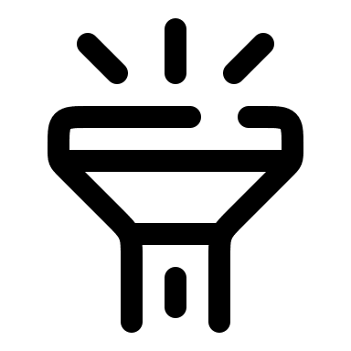 Broken Flashlight On (Solar) Free Open-Source SVG Icon (Solar)