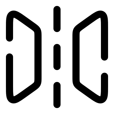 Broken Horizontal Flip (Solar) Free Open-Source SVG Icon (Solar)