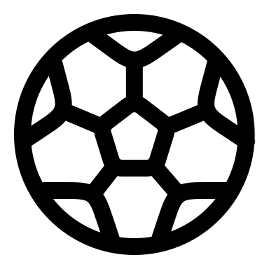 Football (Outline) Free Open-Source SVG Icon (Solar)