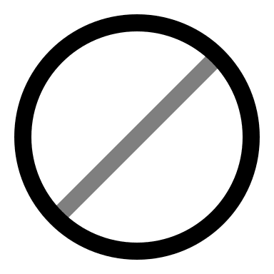 Forbidden Circle Symbol (Duotone) Free Open-Source SVG Icon (Solar)
