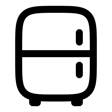 Linear Fridge Design (Solar) Free Open-Source SVG Icon (Solar)