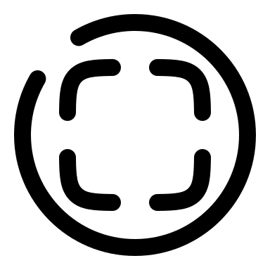 Broken Full Screen Circle (Solar) Free Open-Source SVG Icon (Solar)