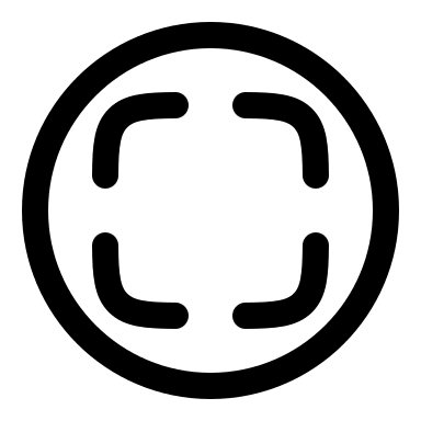Full Screen Circle (Linear) Free Open-Source SVG Icon (Solar)