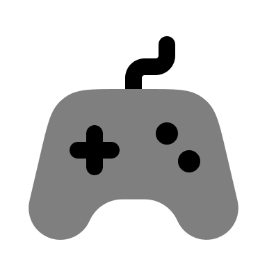 Minimalistic Bold Gamepad (Duotone) Free Open-Source SVG Icon (Solar)