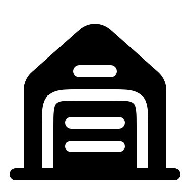 Bold Garage Structure (Solar) Free Open-Source SVG Icon (Solar)