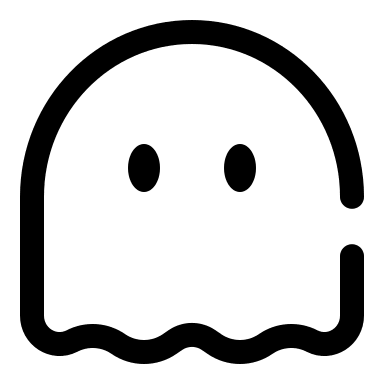 Broken Ghost Free Open-Source SVG Icon (Solar)