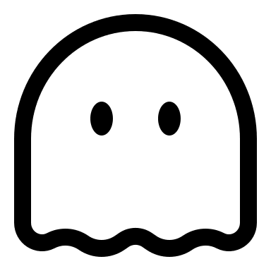 Ghost (Linear) Free Open-Source SVG Icon (Solar)