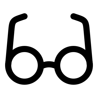 Linear Glasses Design (Solar) Free Open-Source SVG Icon (Solar)