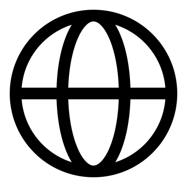 Global Network (Linear) Free Open-Source SVG Icon (Solar)