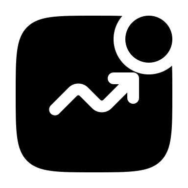 Bold New Upward Graph (Solar) Free Open-Source SVG Icon (Solar)