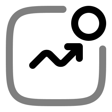 New Upward Graph Line (Duotone) Free Open-Source SVG Icon (Solar)