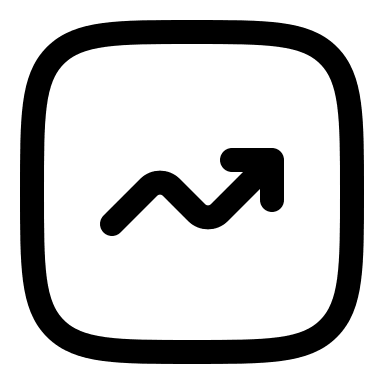 Linear Upward Graph (Solar) Free Open-Source SVG Icon (Solar)