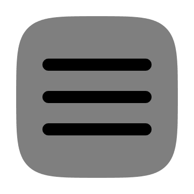 Bold Hamburger Menu (Duotone) Free Open-Source SVG Icon (Solar)