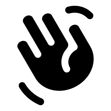 Bold Handshake Gesture (Solar) Free Open-Source SVG Icon (Solar)
