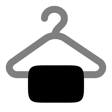Bold Hanger Design (Duotone) Free Open-Source SVG Icon (Solar)