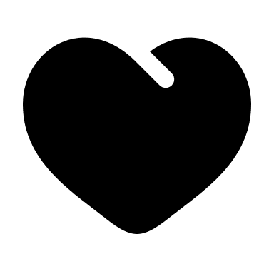 Bold Heart with Angle Free Open-Source SVG Icon (Solar)