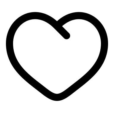 Heart with Angled Design (Linear) Free Open-Source SVG Icon (Solar)