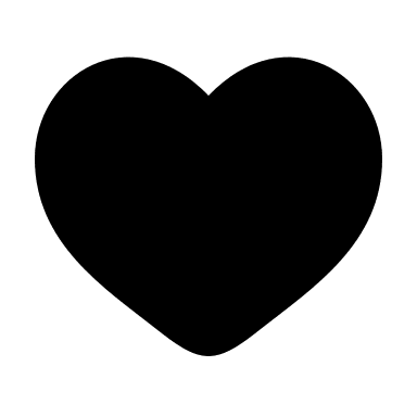 Bold Heart Symbol (Solar) Free Open-Source SVG Icon (Solar)
