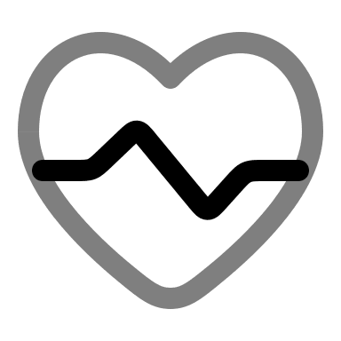 Heart Pulse Monitor (Duotone) Free Open-Source SVG Icon (Solar)