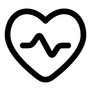 Heart Pulse Monitoring (Linear) Free Open-Source SVG Icon (Solar)