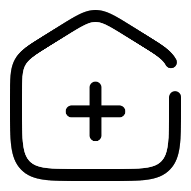 Broken Home Addition Free Open-Source SVG Icon (Solar)