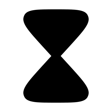 Bold Hourglass Timer (Solar) Free Open-Source SVG Icon (Solar)
